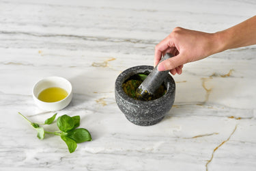 Cole & Mason Silver Granite Mortar & Pestle 5